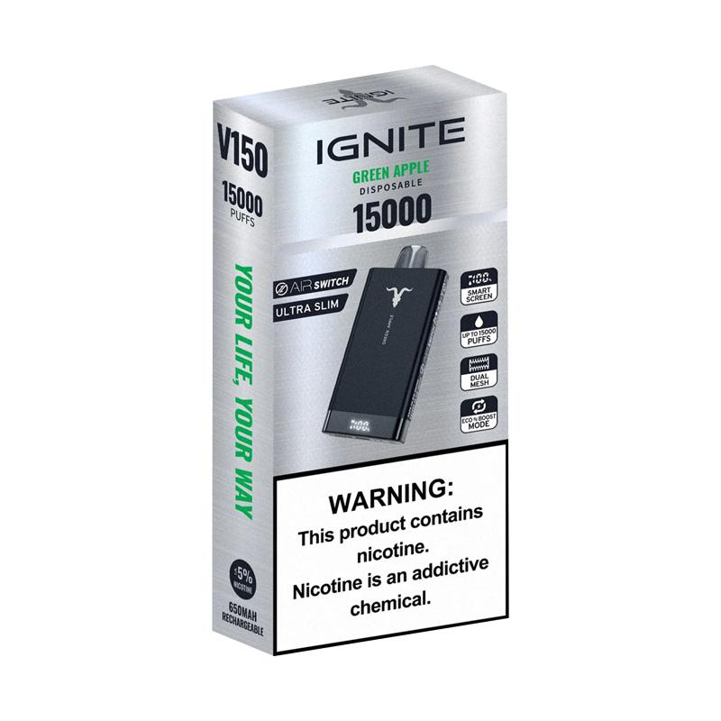 Ignite V150 Green Apple 15.000 puffs